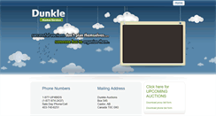 Desktop Screenshot of dunkleauctions.com